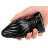 DarkSil Plug Spiral L 12 x 6.5cm Noir